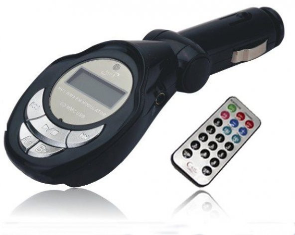 FM TRANSMİTTER-MP3 KUMANDALI ARAÇ İÇİ TRANSMİTTER-USB+SD KART+AUX