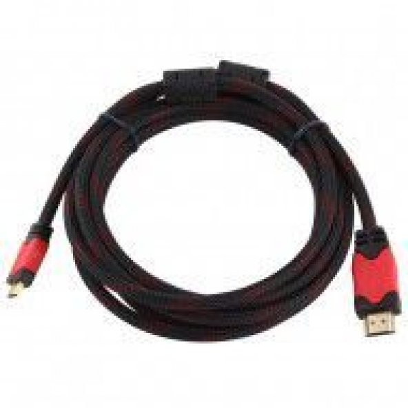 3 Metre Çelik Örgülü 3D Standart Hdmi Kablo-Full Hd Görüntü-Hasir - 3