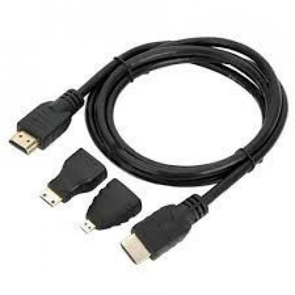 Hdmi Kablo 1.5 Metre 3Lü Set (Micro Hdmi Hdmi Mini Hdmi Hdmi - 3