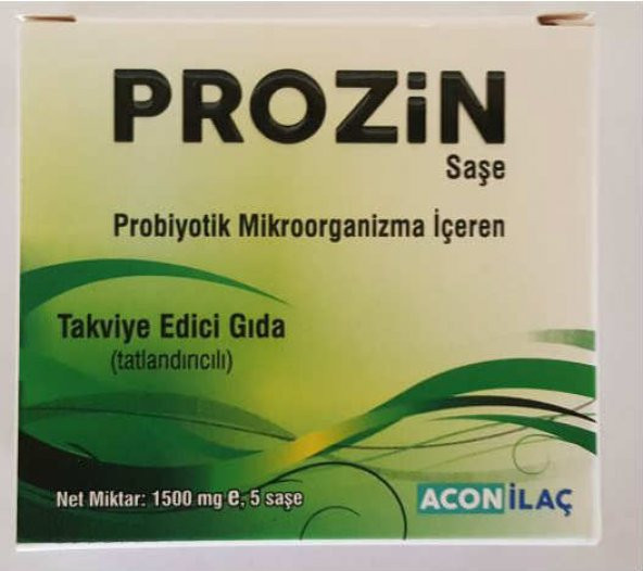 PROZIN 5 SAŞE PROBIYOTIK MİKROORGANİZMA İÇEREN TAKVİYE EDİCİ GIDA