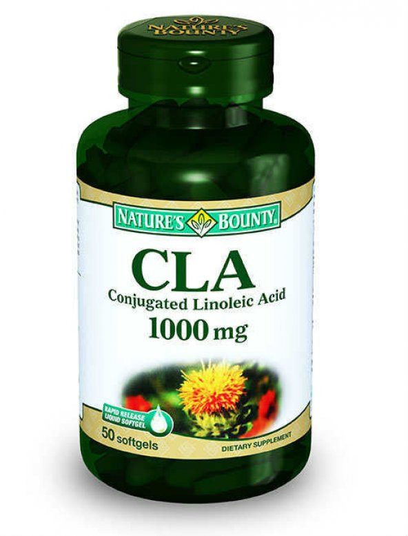 Natures Bounty CLA Conjugated Linoleic Acid 1000 mg 50 Softjel Ka