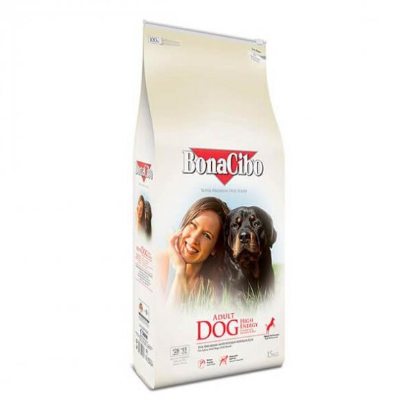 BonaCibo Adult Dog HE Yüksek Enerjili Yetişkin Köpek Maması 15 Kg