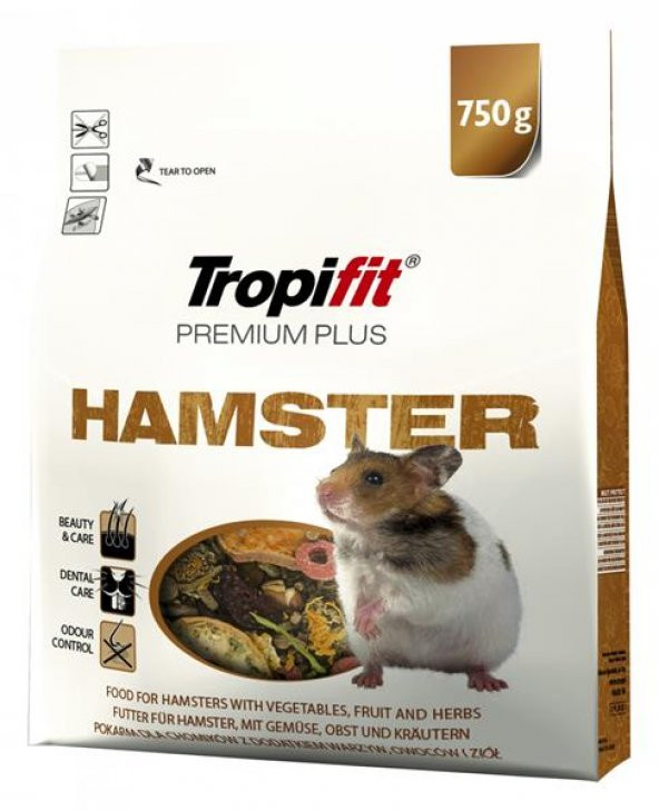 Tropifit Premium Plus Hamster Yemi 750 Gr