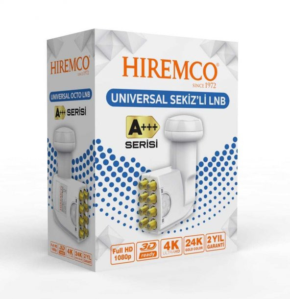 HIREMCO A+ Serisi OCTO - 8 Çıkışlı FULL HD 4K LNB
