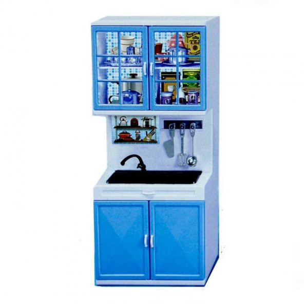 Modern Mavi  Mutfak Set