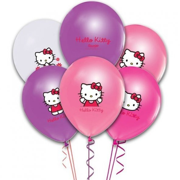 Balonevi Hello Kitty Balon 12 inc 12 Adet