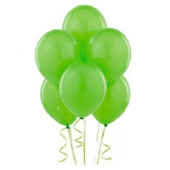 Balonevi Pastel Açık Yeşil Renk Balon 12 inc 25 Adet