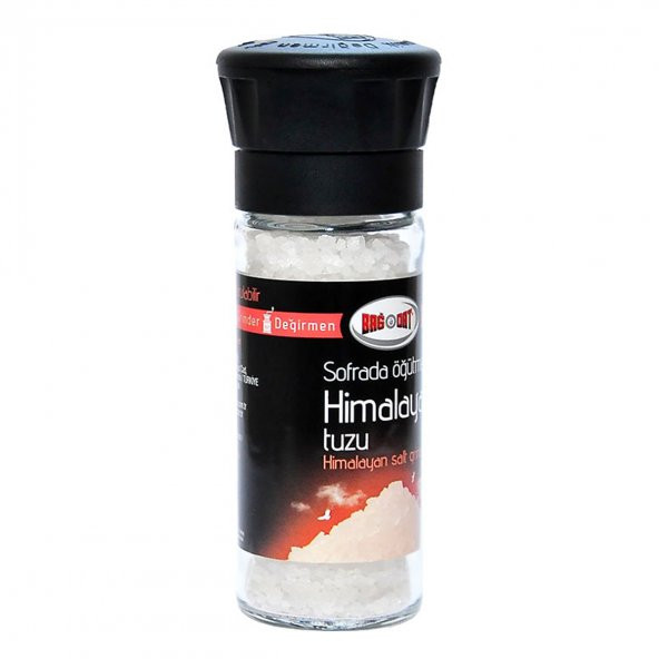 Bağdat Baharat Cam Değirmenli Yemeklik Himalaya Granül Çakıl Doğal Kaya Tuzu 110 Gr - 3
