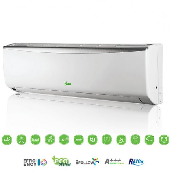 Fluo Tempo FGS-181EI A+++ 18000 BTU DC Inverter Duvar Tipi Klima