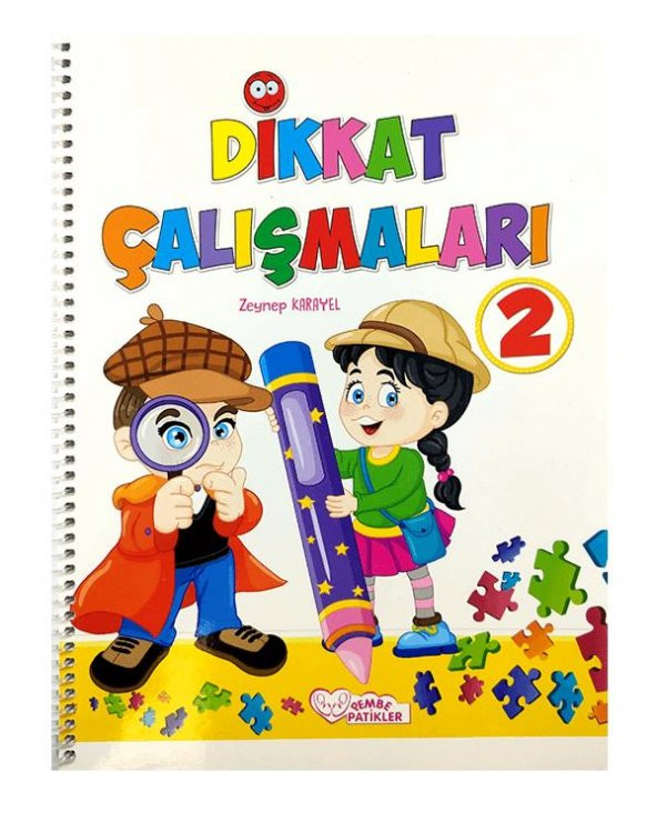 Dikkat Çalışmaları Kitabı Pembe Patikler