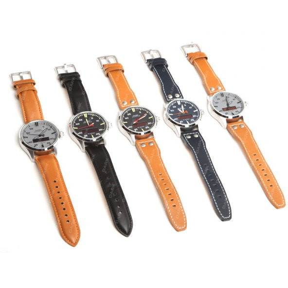 Dark SMARTIME Gri Kadran / Taba Deri Klasik Kayışlı Akıllı Saat - 4