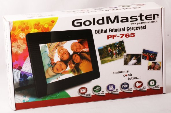 GOLDMASTER PF-765 7" 800-480 USB+MMC+SD ÇERÇEVE