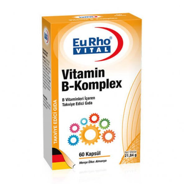 Eurho Vital Vitamin B-Komplex 60 Kapsül SKT:04.2021