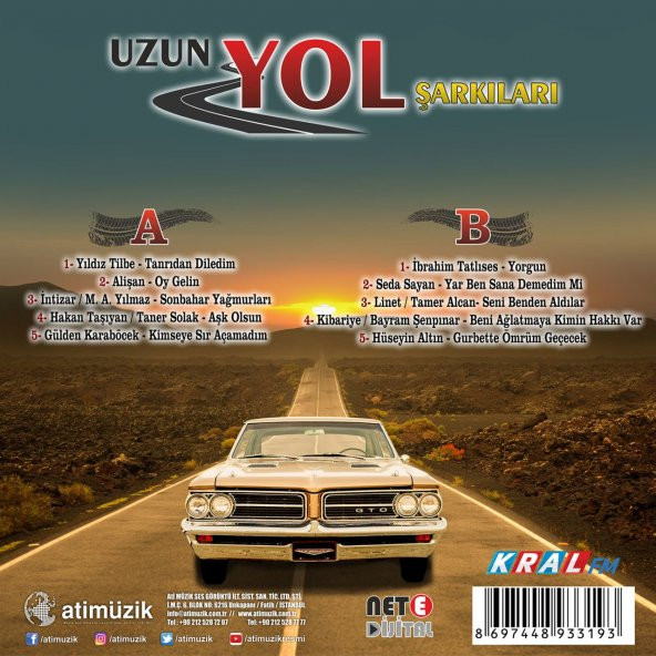 UZUN YOL ŞARKILARI - ÇEŞİTLİ SANATÇILAR (LP) - 2