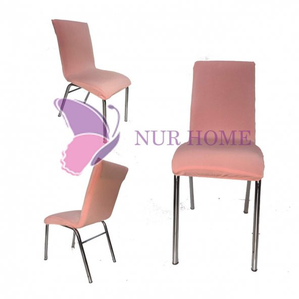 Lastikli Sandalye Kılıfı Somon Mutfak Tipi M2 (Renk-27)
