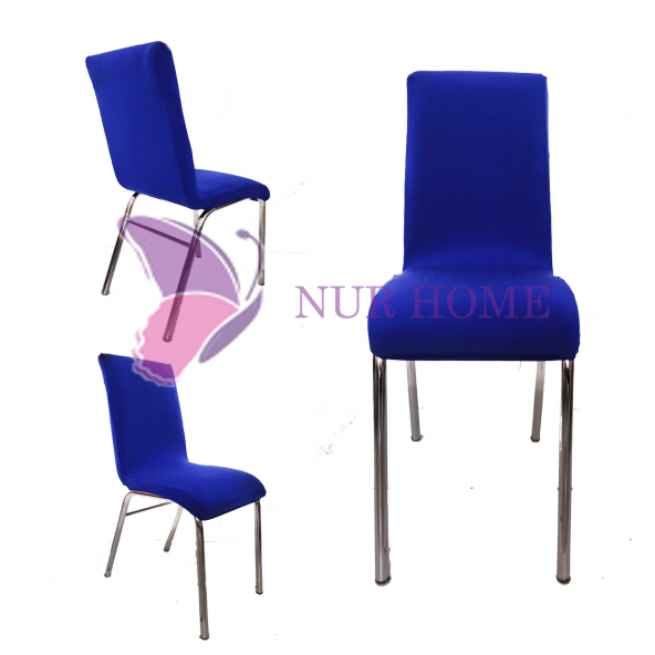 Lastikli Sandalye Kılıfı Saks Mavisi Mutfak Tipi M2 (Renk-4)