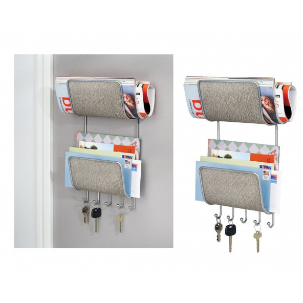 95852ES MEKTUPLUK,ANAHTARLIK,ASKILIK 2 KATLI 19X36X8CM - 3