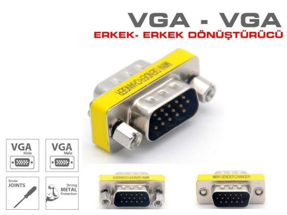 Electroon VGA Erkek-Erkek Çevirici Adaptör