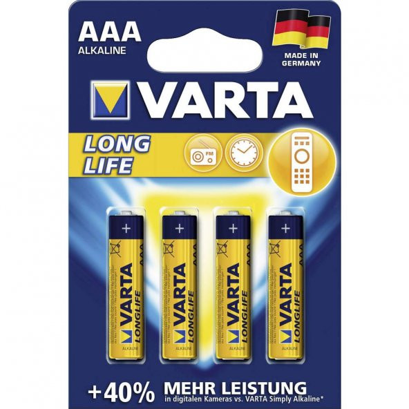 AAA battery Alkali-manganese Varta Longlife LR03