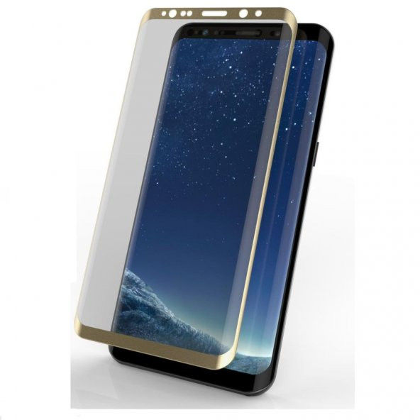Bufalo Samsung Note 8 (N950) Kavisli 4D Cam Ekran Koruyucu Gold