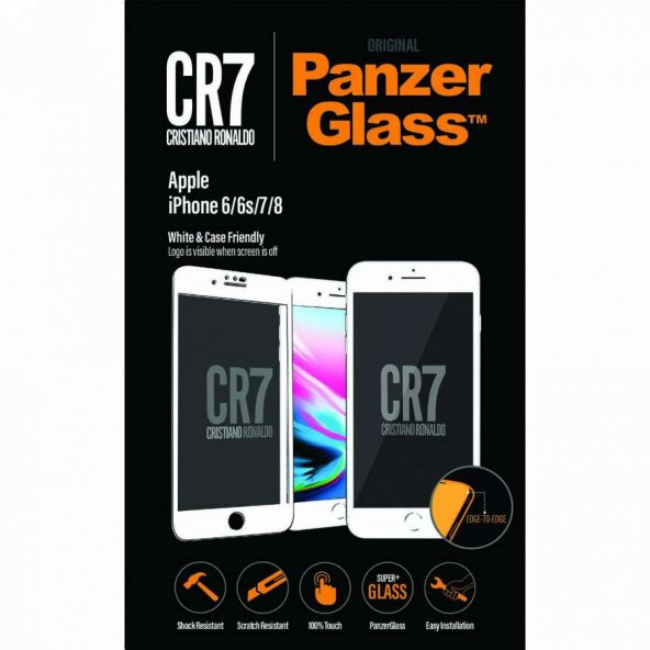 Panzer Glass Cam Ekran Koruyucu Privacy iPhone 6/6S 7/8 Beyaz