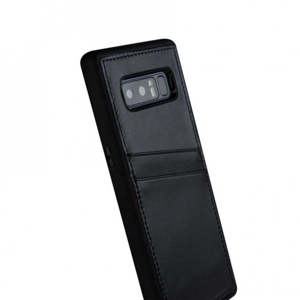 Wachikopa Samsung Galaxy S8 Hakiki Deri Kapak Back Cover CC Beta - 3
