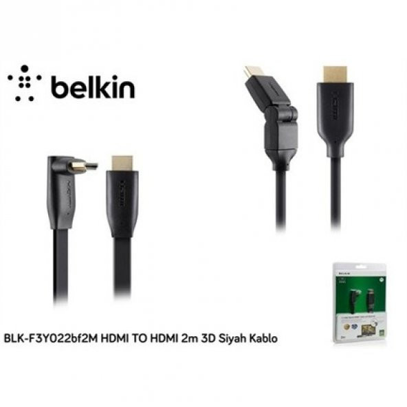 BELKIN BLK-F3Y022BF2M HDMI TO HDMI 2M 3D SİYAH KAB