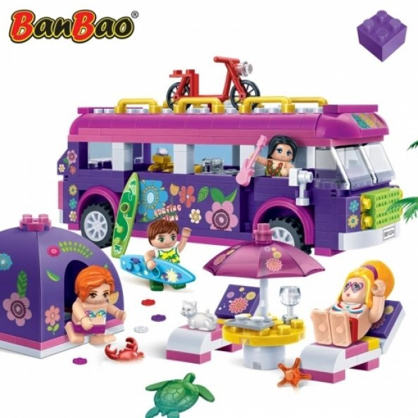 Banbao 375 Parça Oyuncak Plaj Eğlencesi Lego Seti