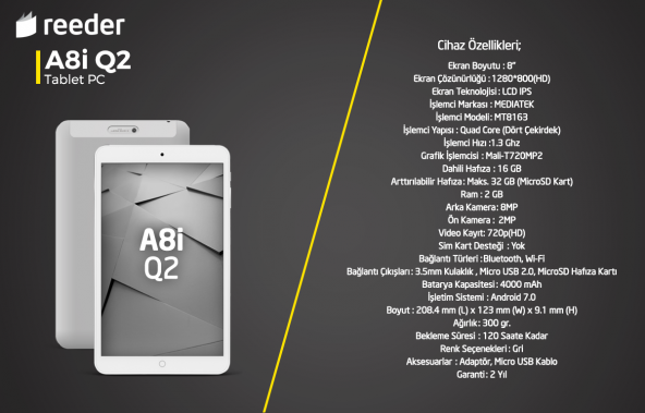 reeder A8i Q2 Tablet PC