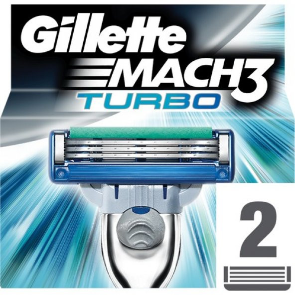 Gillette Mach3 Turbo Yedek Tıraş Bıçağı 2li