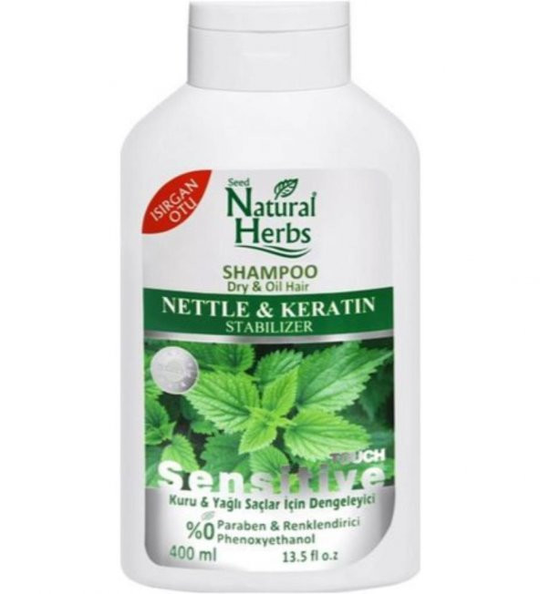 Natural Herbs Isırgan otlu Keratin Şampuan 400 ml
