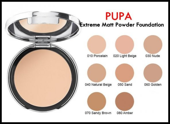Pupa Milano Extreme Matt Compact Powder Foundatıon 11gr- 070