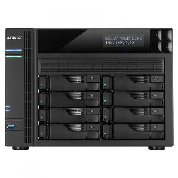 ASUSTOR AS-6208T 8 YUVA NAS DEPOLAMA ÜNİTESİ 4GB