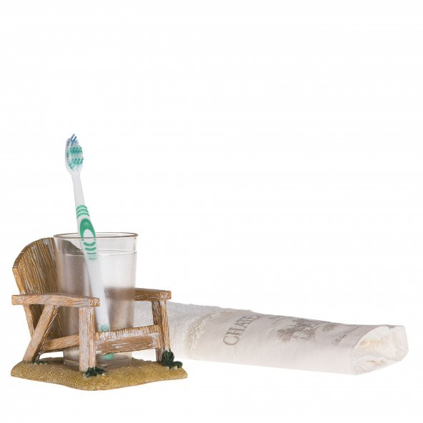 Diş Fırçalık,Macunluk Sandalye Model Poliresin