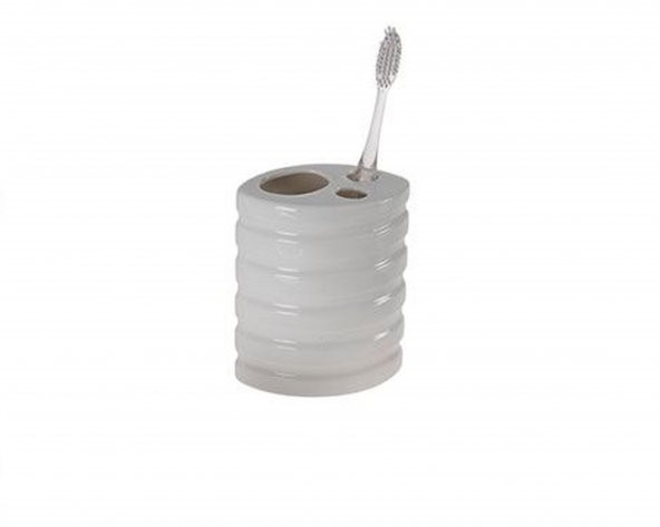 LY-J45B SERAMİK DİŞ FIRÇALIK OVAL ÇİZGİLİ MODEL 9X6X11CM