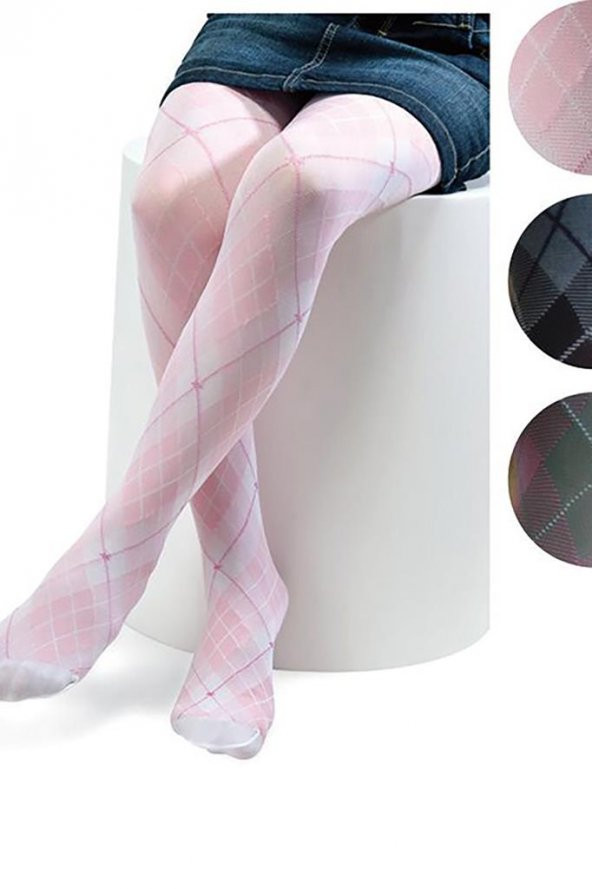 Italıana 2524 Kadın Kalın 40 Denye Baklavalı Külotlu Çorap