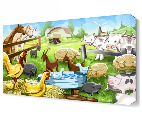 Hayvan Çiftliği Canvas Tablo