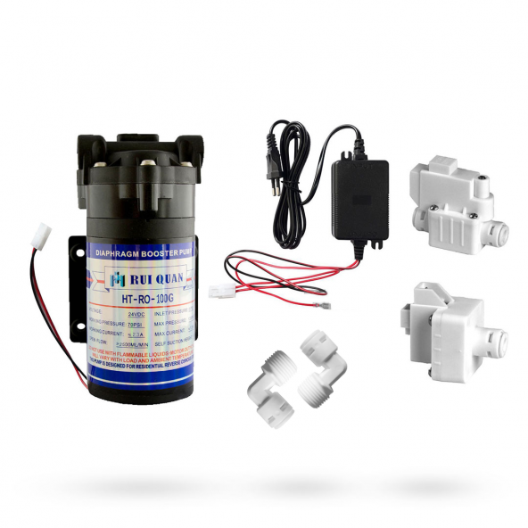 100 GPD AquaFlo Su Arıtma Cihazı Pompası Tam Set