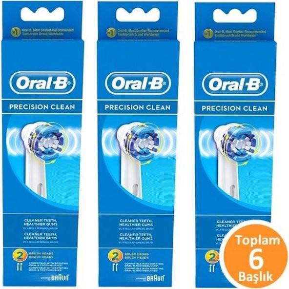 Oral-b Precision Clean 2li diş fırçası yedek başlığı 3 adet