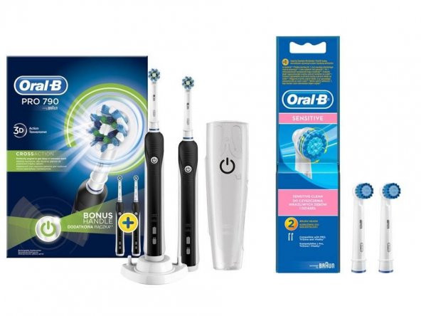 Oral-b Pro 790 Şarj Edilebilir Diş Fırçası 2li