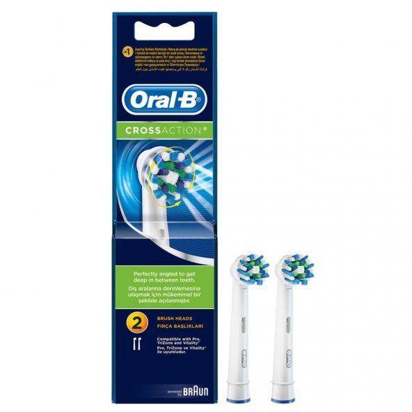 Oral-B Diş Fırçası Yedek Başlığı Cross Action 2li