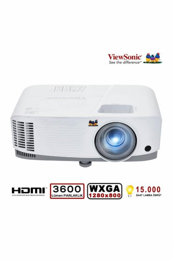 Viewsonic Pa503W 3600 Ansilümen 1280X800 3D Projeksiyon Cihazı