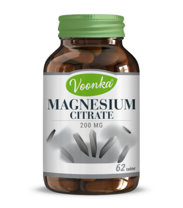Voonka Magnesium Citrate 200 mg 62 Tablet SKT:03.2022