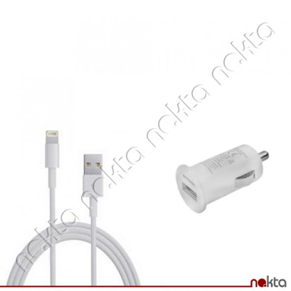 iPhone 5-6-7-8-X Lightning Oto Şarj Aleti 1.0A YXT-096A