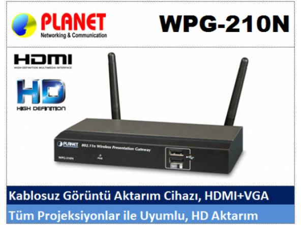 PLANET WPG-210N Kablosuz Görüntü Aktarım Cihazı (OUTLET)