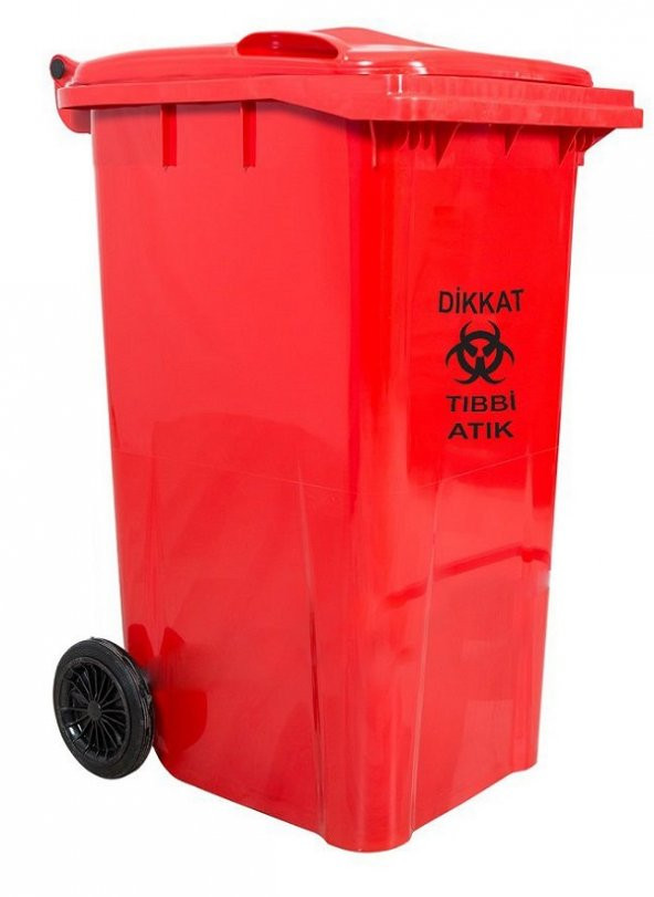 Plasticon Plastik Tıbbi Atık Çöp Konteyneri 110 lt A+ Kalite Isıya Dayanıklı Tıbbi Atık Kovası - 2