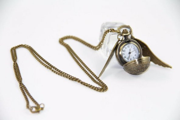 HARRY POTTER GOLDEN SNITCH WINGS MELEK KANAT SAAT CEP SAATİ KOLYE YENİ TARZ YENİ MODA - 3