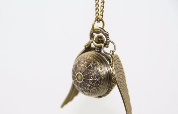 HARRY POTTER GOLDEN SNITCH WINGS MELEK KANAT SAAT CEP SAATİ KOLYE YENİ TARZ YENİ MODA - 5