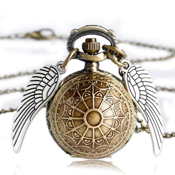 HARRY POTTER GOLDEN SNITCH WINGS MELEK KANAT SAAT CEP SAATİ KOLYE YENİ TARZ YENİ MODA - 10
