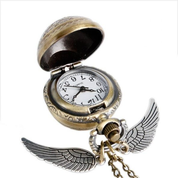 HARRY POTTER GOLDEN SNITCH WINGS MELEK KANAT SAAT CEP SAATİ KOLYE YENİ TARZ YENİ MODA - 11